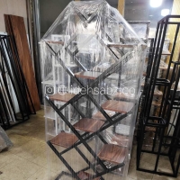 استند گلدان مدل X | استند گل فلزی طبقاتی