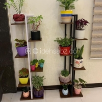 استند گلدان ایستاده | استند گل کتابخانه‌ای ایده سبز