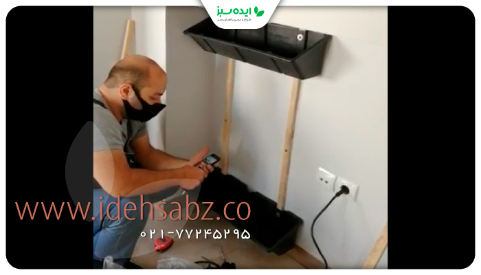 نمونه کار | مراحل نصب دیوار سبز