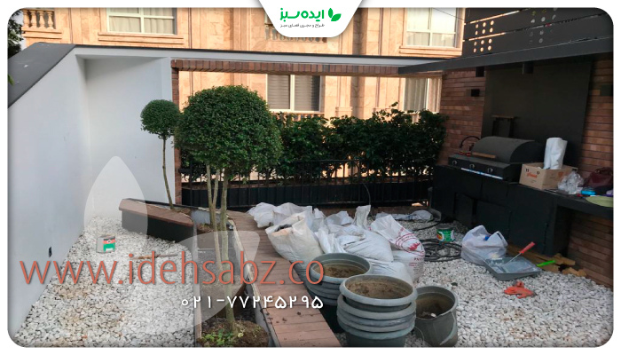 نمونه کار | پوشش گیاهی روف گاردن