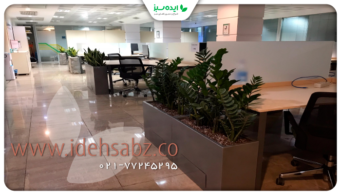  znvنمونه کار | اجرای فلاور باکس فلزی شرکت znv