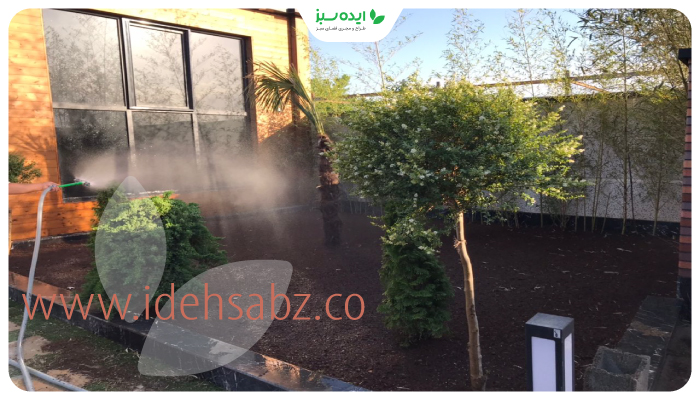 نمونه کار | ابیاری بعد کاشت چمن طبیعی