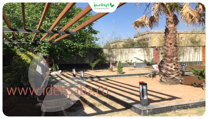 نمونه کار | زیر سازی چمن طبیعی