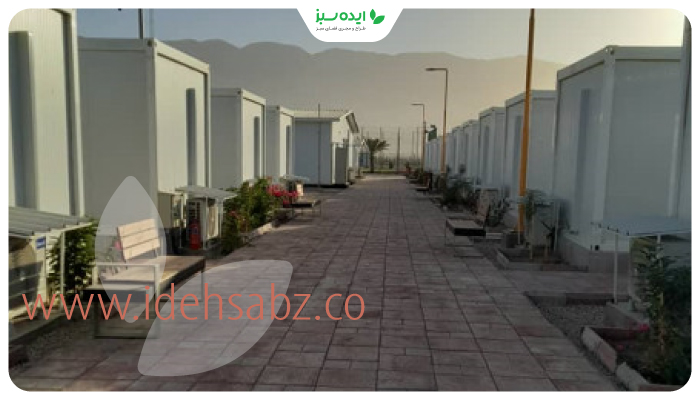 نمونه کار | ایجاد سایبان و استراحتگاه در محوطه کمپ