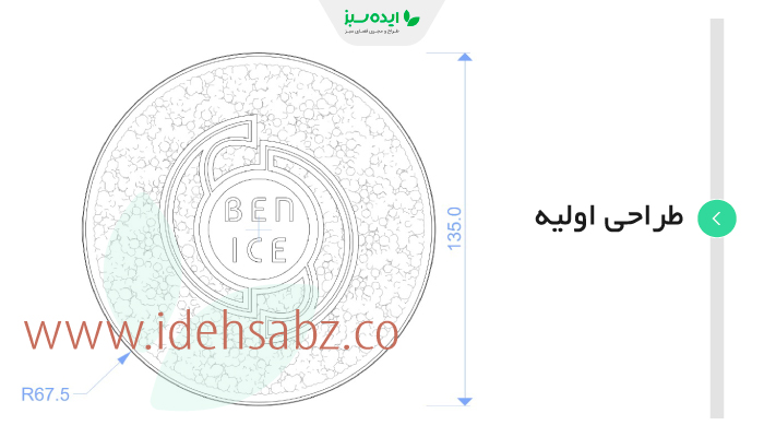 نمونه کار | طرح اولیه برای جرای لگو آرت آیس بن