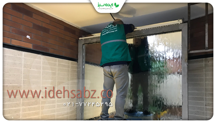 نمونه کار | نصب آبنمای بارانی
