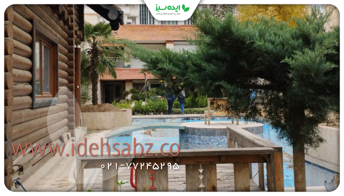 نمونه کار | احیای فضای سبز سفارت سریلانکا در تهران