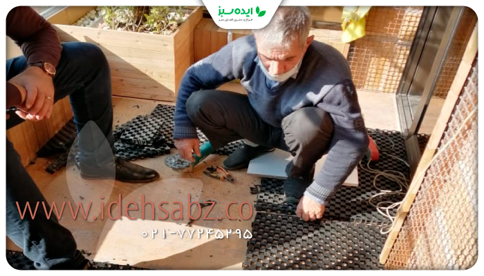 نمونه کار | عایق کاری کف بالکن 