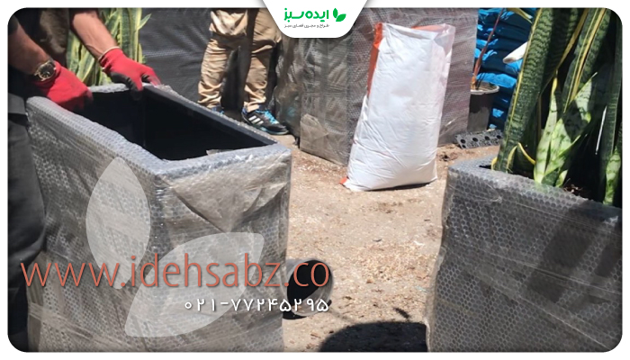 نمونه کار | عرضه فلاور باکس فلزی