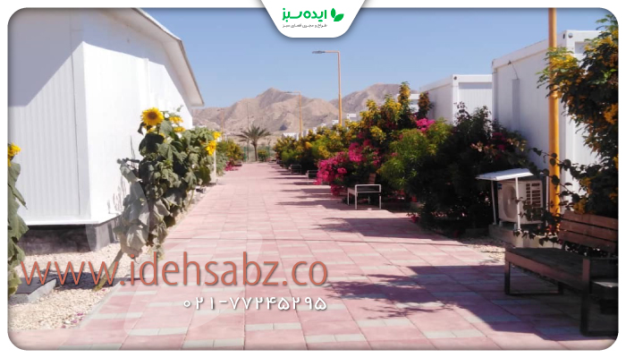 نمونه کار | محوطه سازی کمپ مهندسی