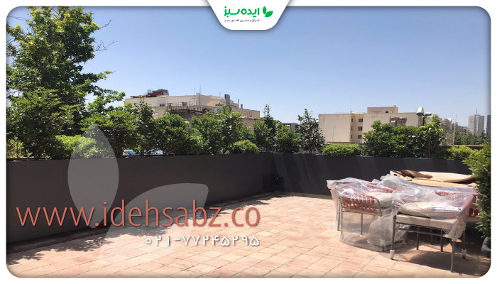 نمونه کار | کاشت گیاهان مناسب فلاور باکس روف گاردن