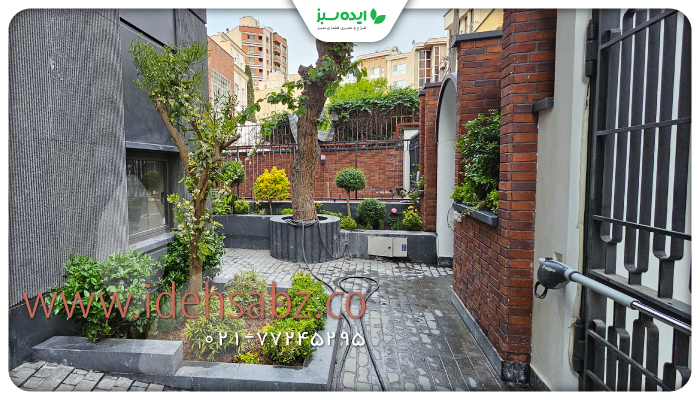 نمونه کار | کاشت گیاهان در ساختمان مسکونی دیما