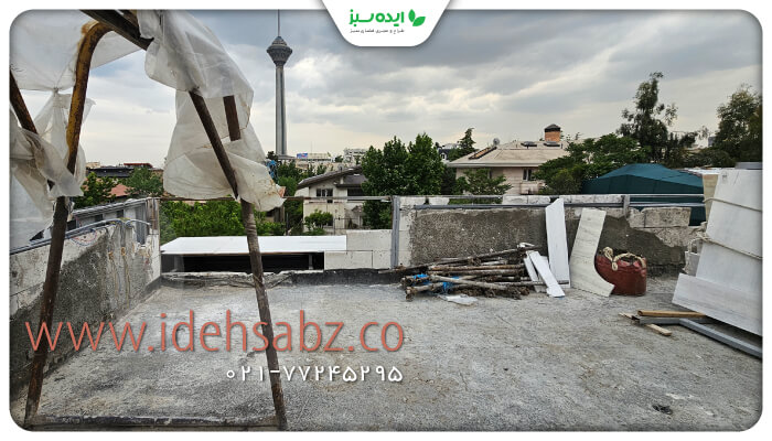 نمونه کار | بازسازی روف گاردن