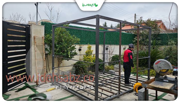 نمونه کار | حیاط سازی در مازندران
