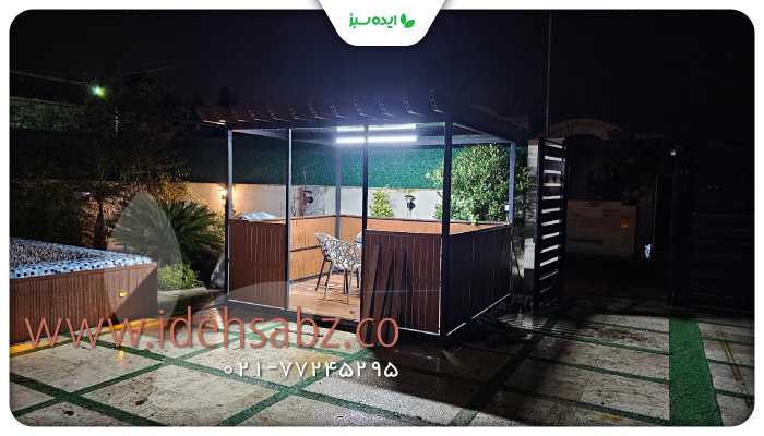 نمونه کار | ساخت آلاچیق در ویلای چمستان