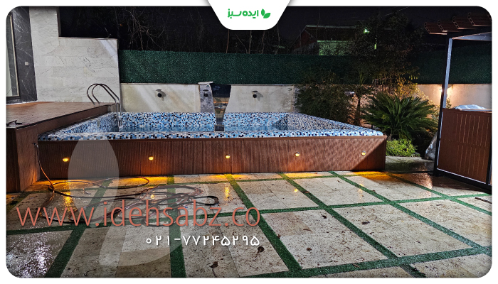 نمونه کار | حیاط سازی در ویلای چمستان