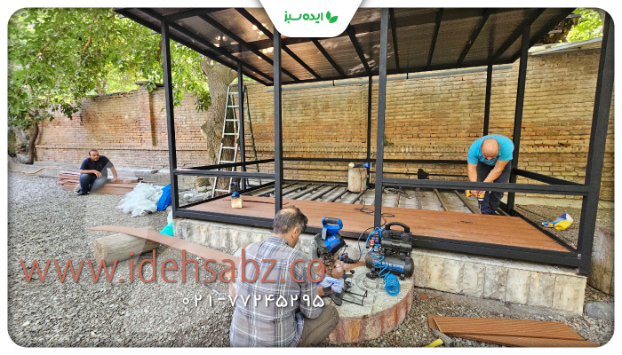 نمونه کار | آلاچیق دکوراتیو با طراحی ویژه در روستای بیلقان