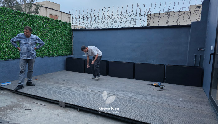 نمونه کار ✅ تراس سبز شرکت فارمد تجهیز
