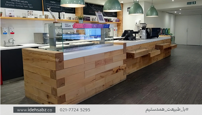 طراحی میز کانتر کافه و رستوران