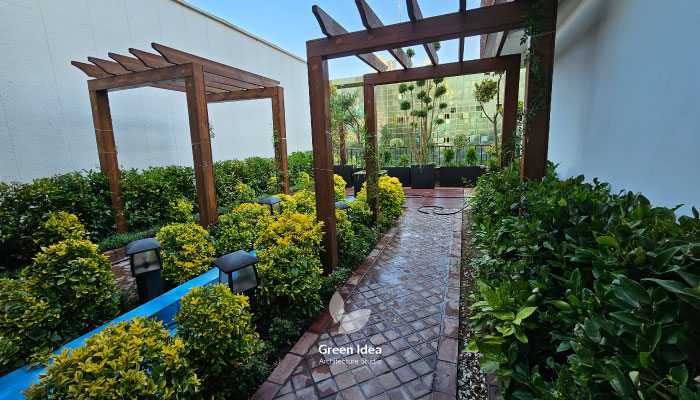 پروژه طراحی روف گاردن شرکت پتاس آسیا تهران