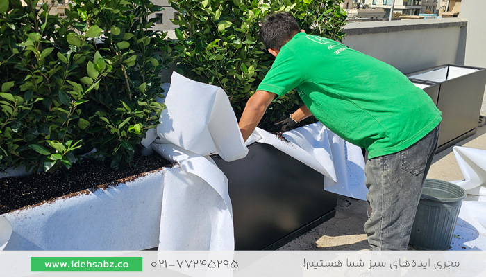 تجهیزات روف گاردن | فیلتر خاک بام سبز